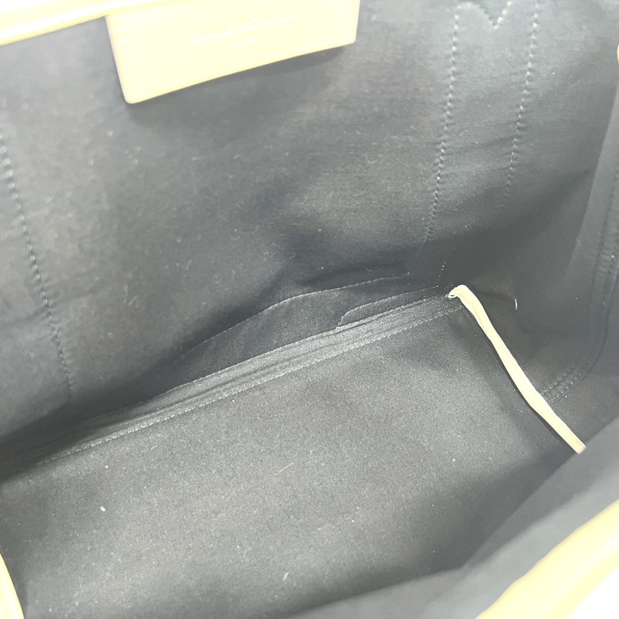 Balenciaga White Canvas Leather Handbag Tote