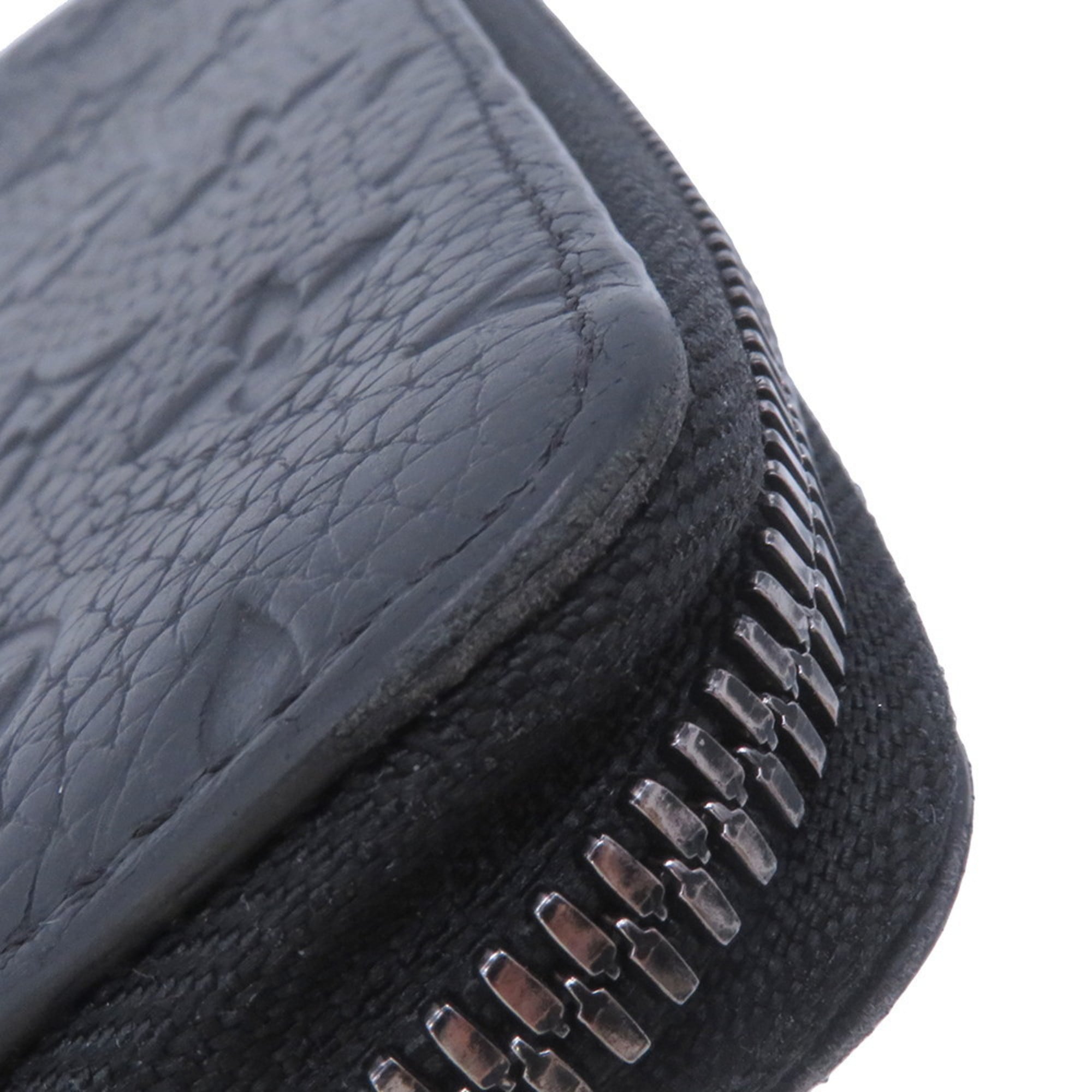 Louis Vuitton Black Noir Leather Long Wallet