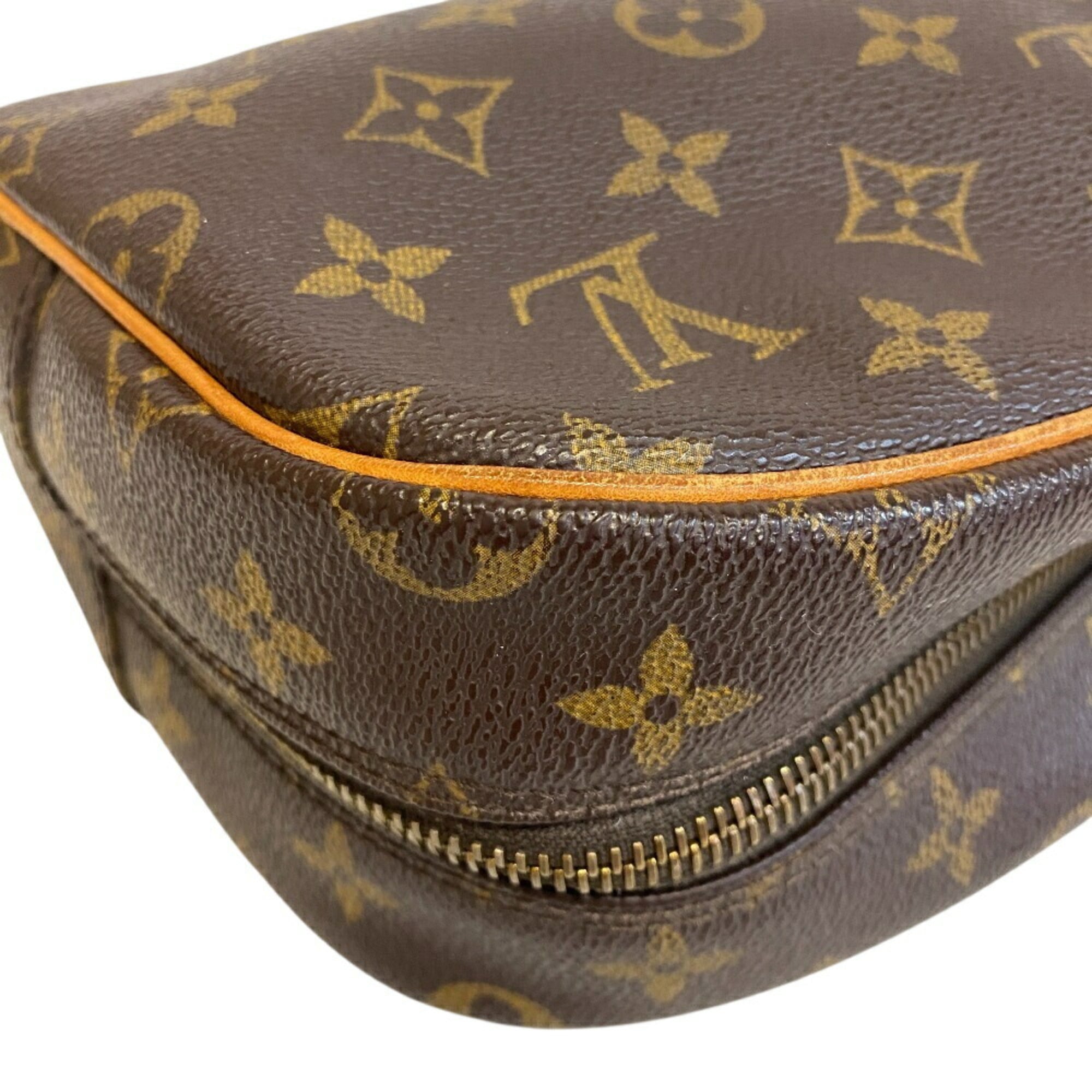 Louis Vuitton Brown Leather Clutch Bag Pouch