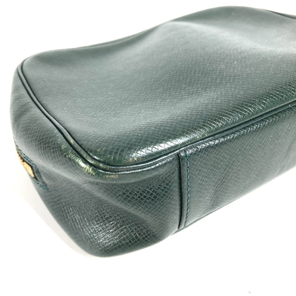 Louis Vuitton Episea Green Taiga Leather Clutch Bag Pouch
