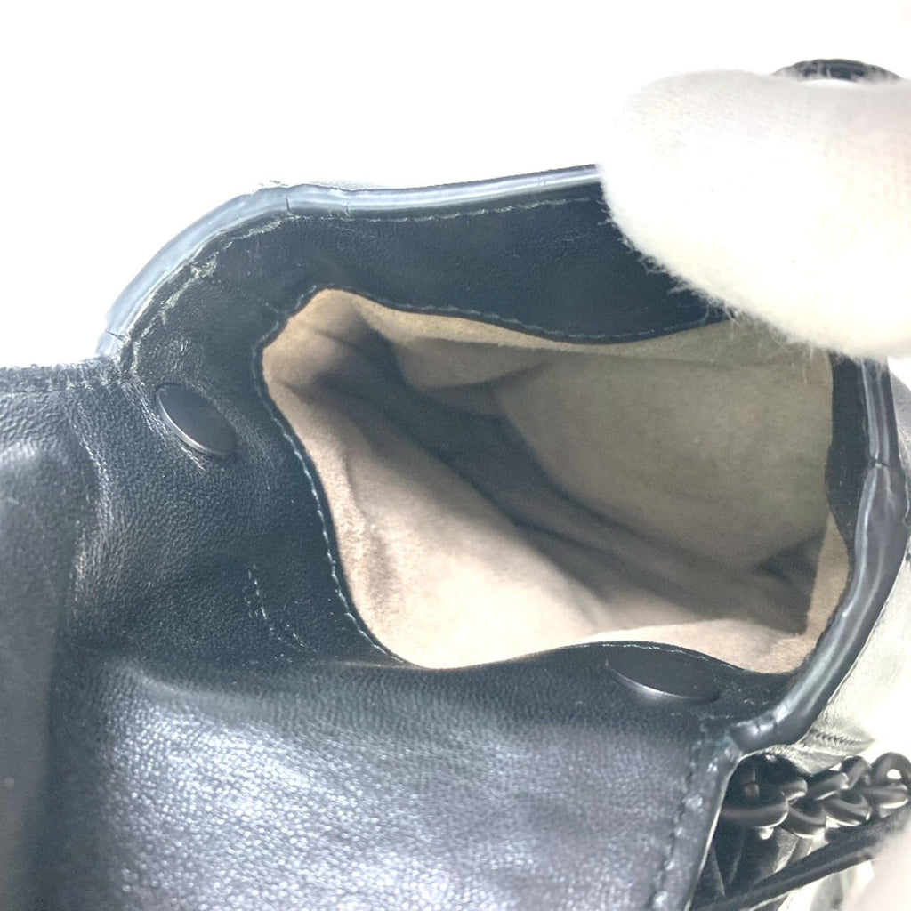 Bottega Veneta Black Leather Shoulder Bag