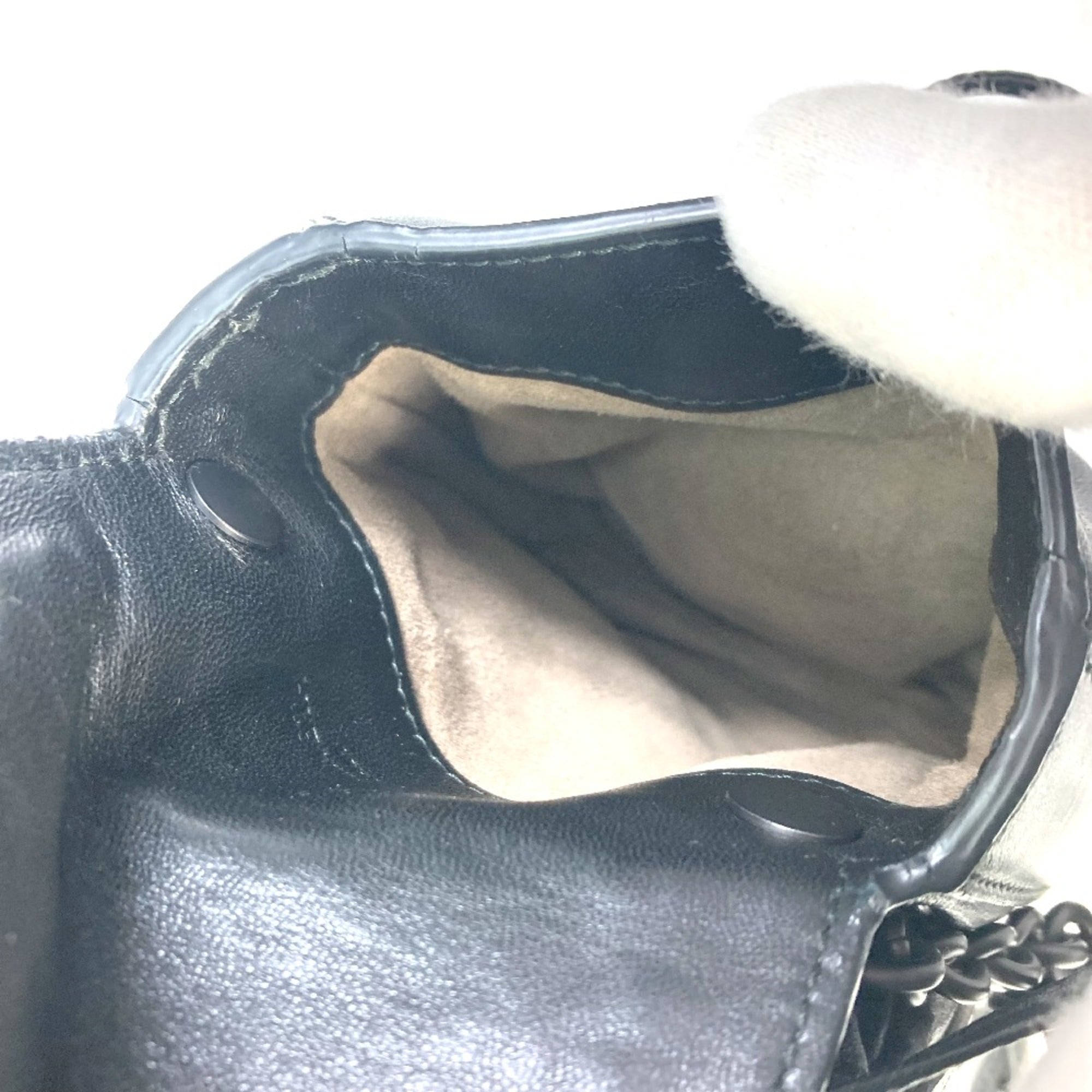 Bottega Veneta Black Leather Shoulder Bag