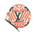 Louis Vuitton Cream Red Color Rouge Coated Canvas Coin Purse/Coin Case