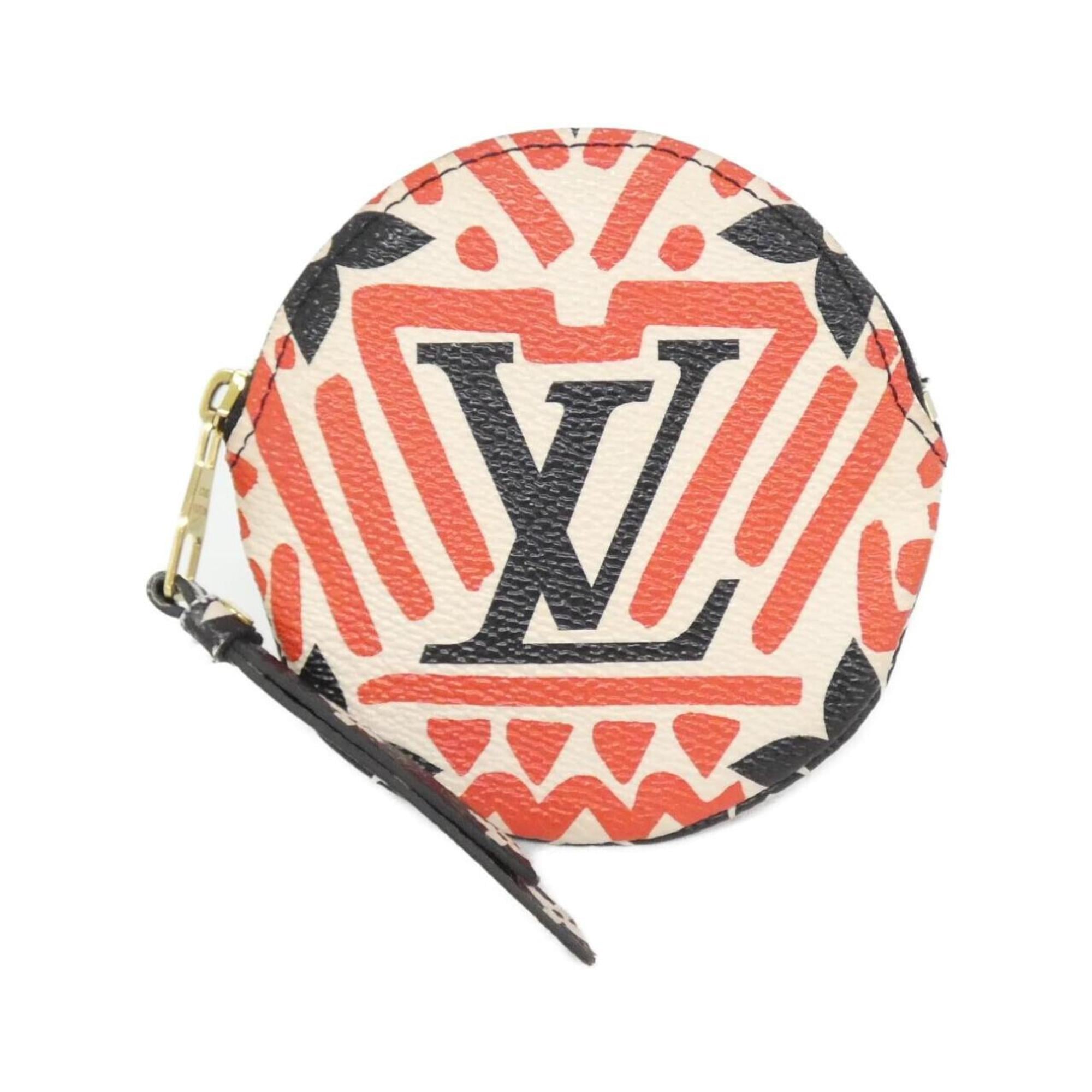 Louis Vuitton Cream Red Color Rouge Coated Canvas Coin Purse/Coin Case