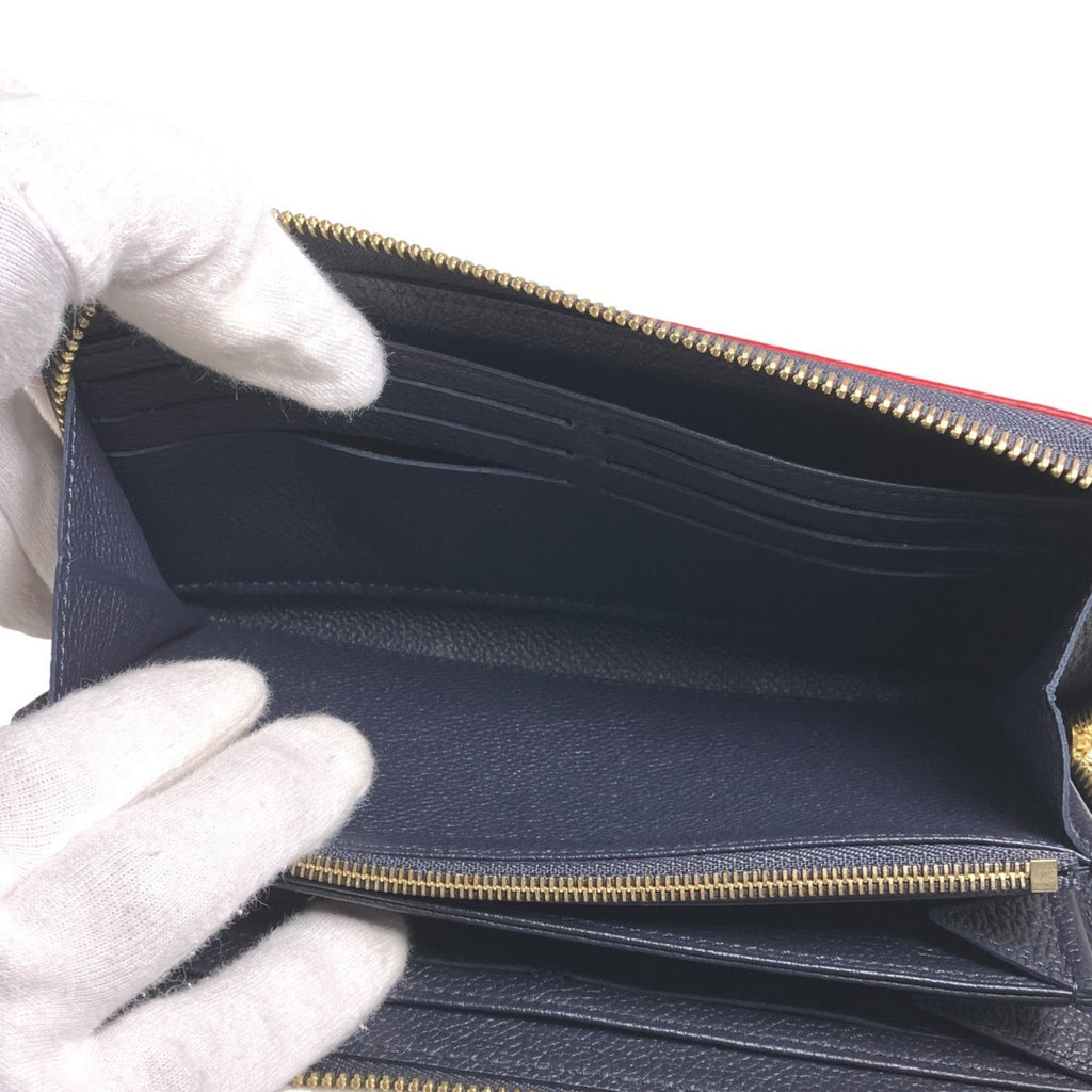 Louis Vuitton Marine Rouge Monogram Empreinte Long Wallet