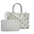 Gucci White Leather Handbag Pouch Tote Bag (Pre-Owned)