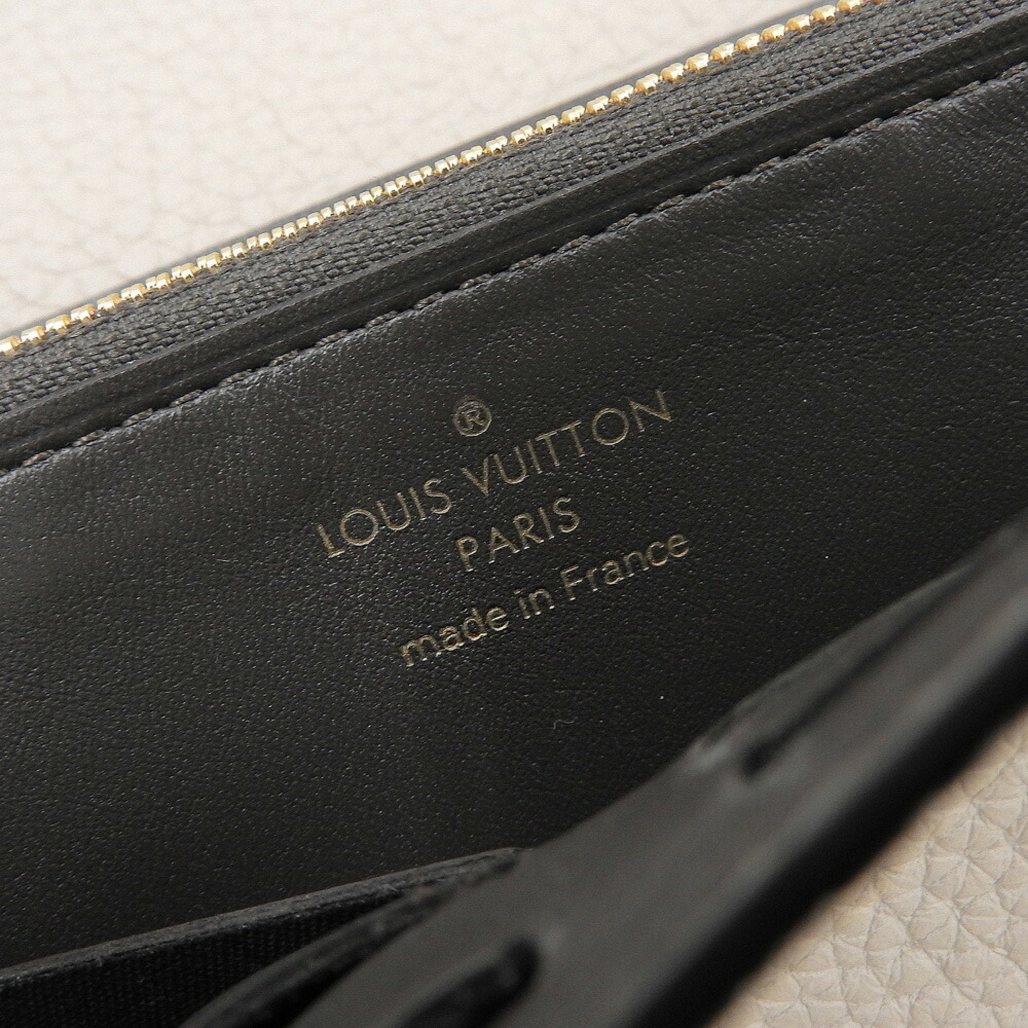 Louis Vuitton Beige Leather Long Wallet