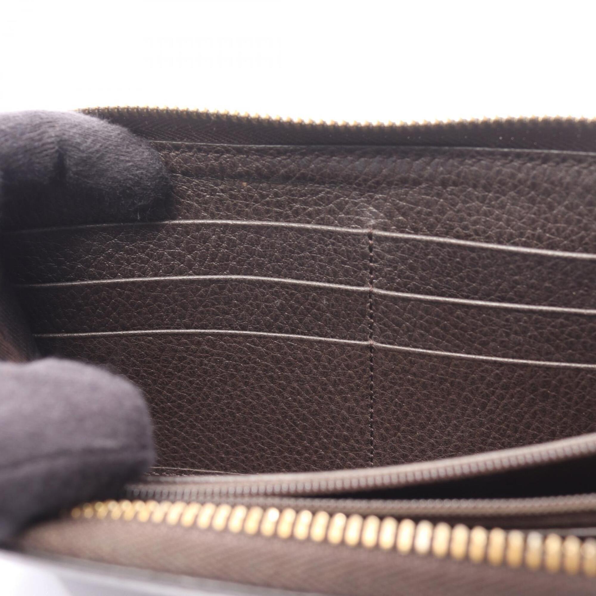 Gucci Brown Leather Long Wallet (Bi-Fold) (Pre-Owned)