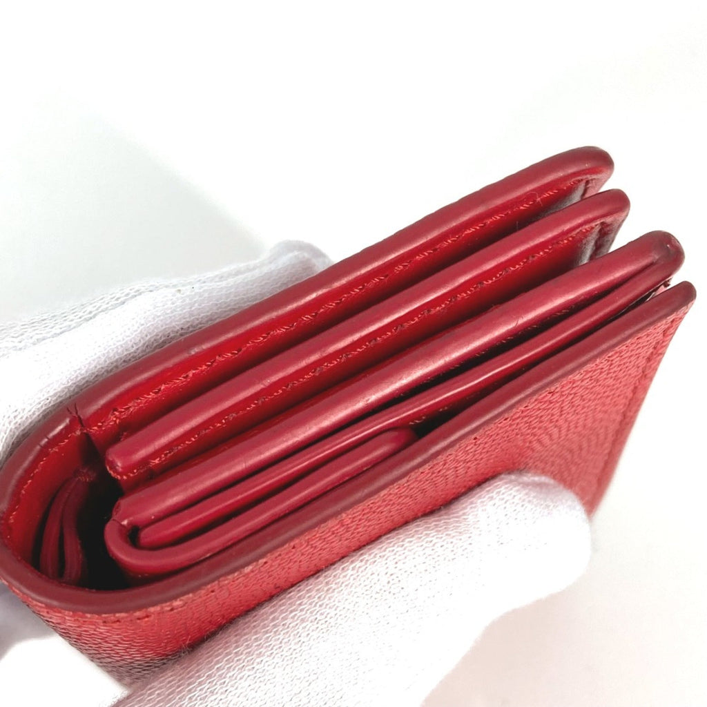 Burberry Red Leather Wallet (Bi-Fold)