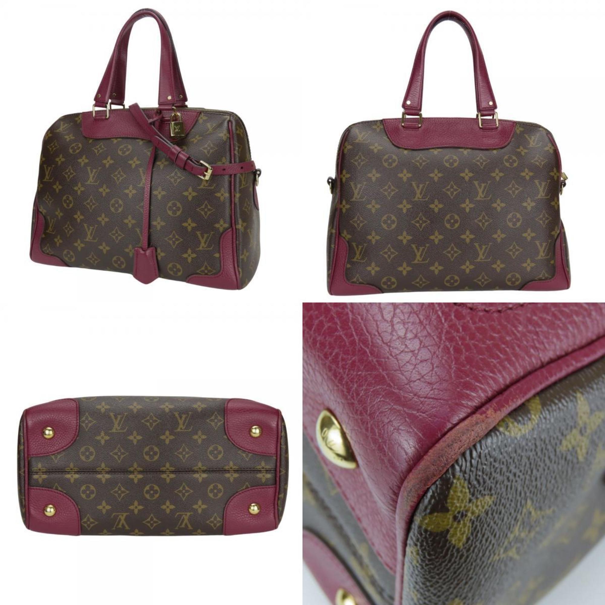 Louis Vuitton Aurore Brown Monogram Leather Handbag