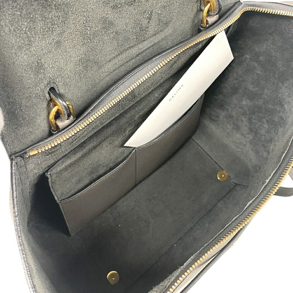 Celine Gray Leather Handbag