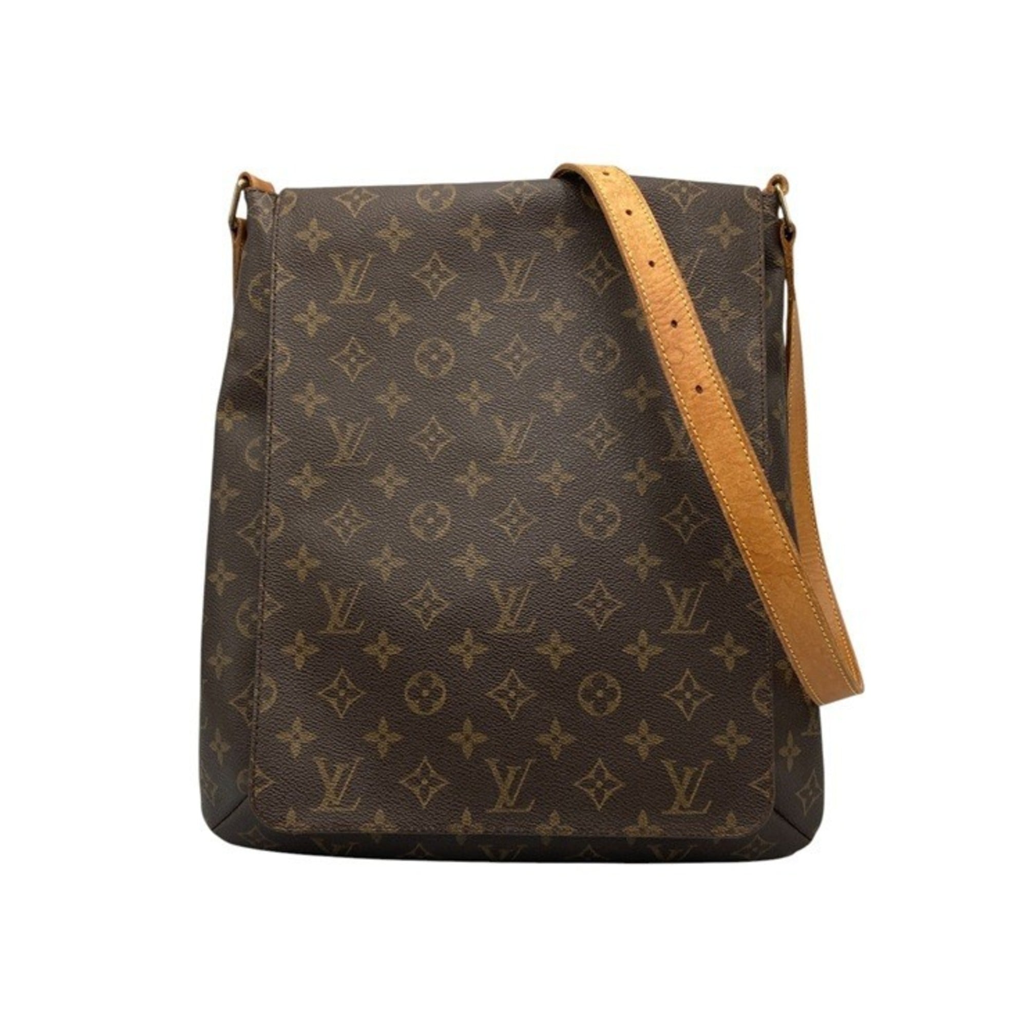 Louis Vuitton Brown Pvc Leather Shoulder Bag
