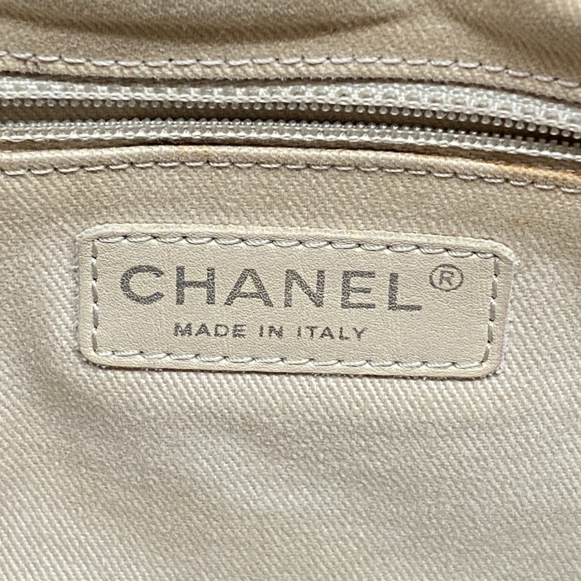 Chanel Red Color Grained Calfskin Tote Bag