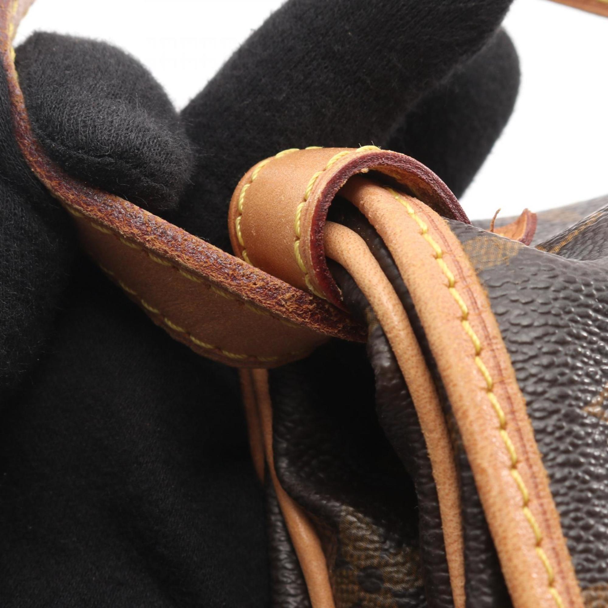 Louis Vuitton Brown Monogram Coated Canvas Leather Handbag Shoulder Bag