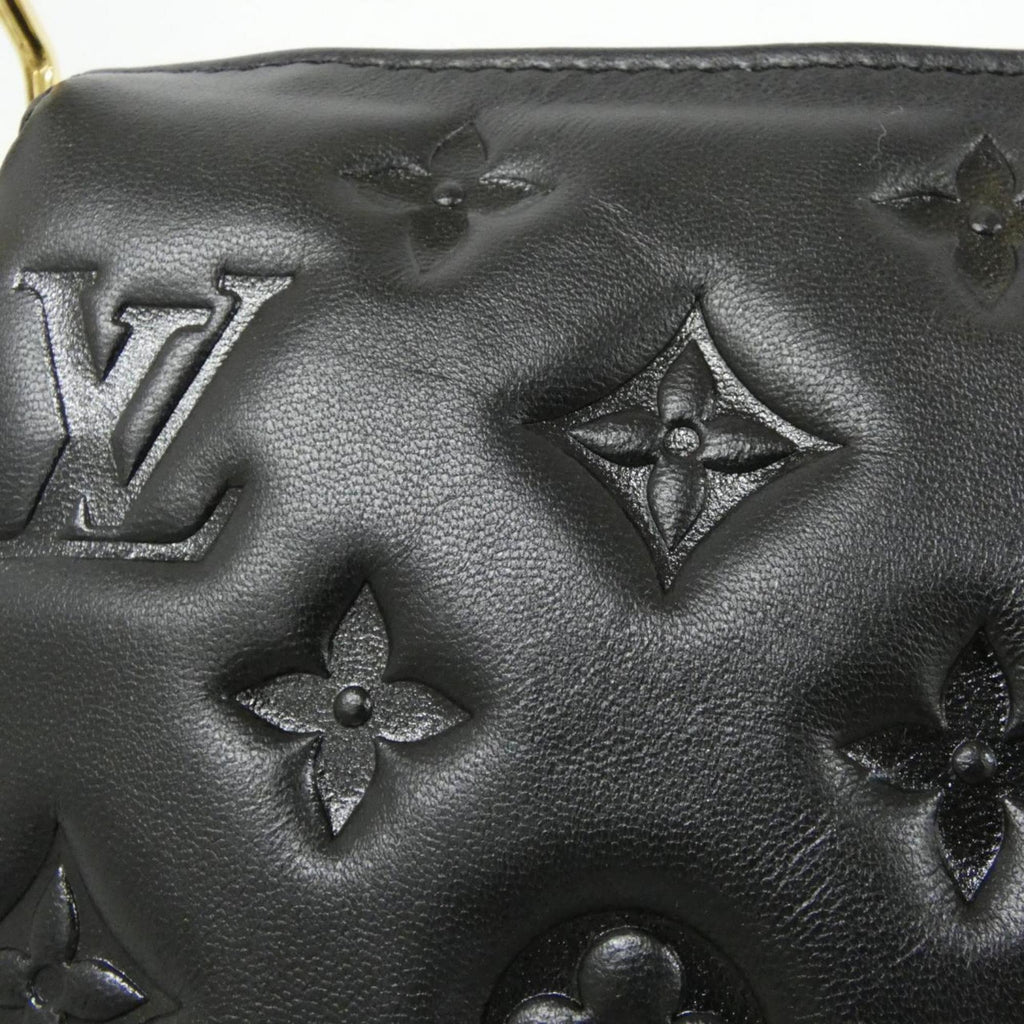 Louis Vuitton Black Leather Shoulder Bag