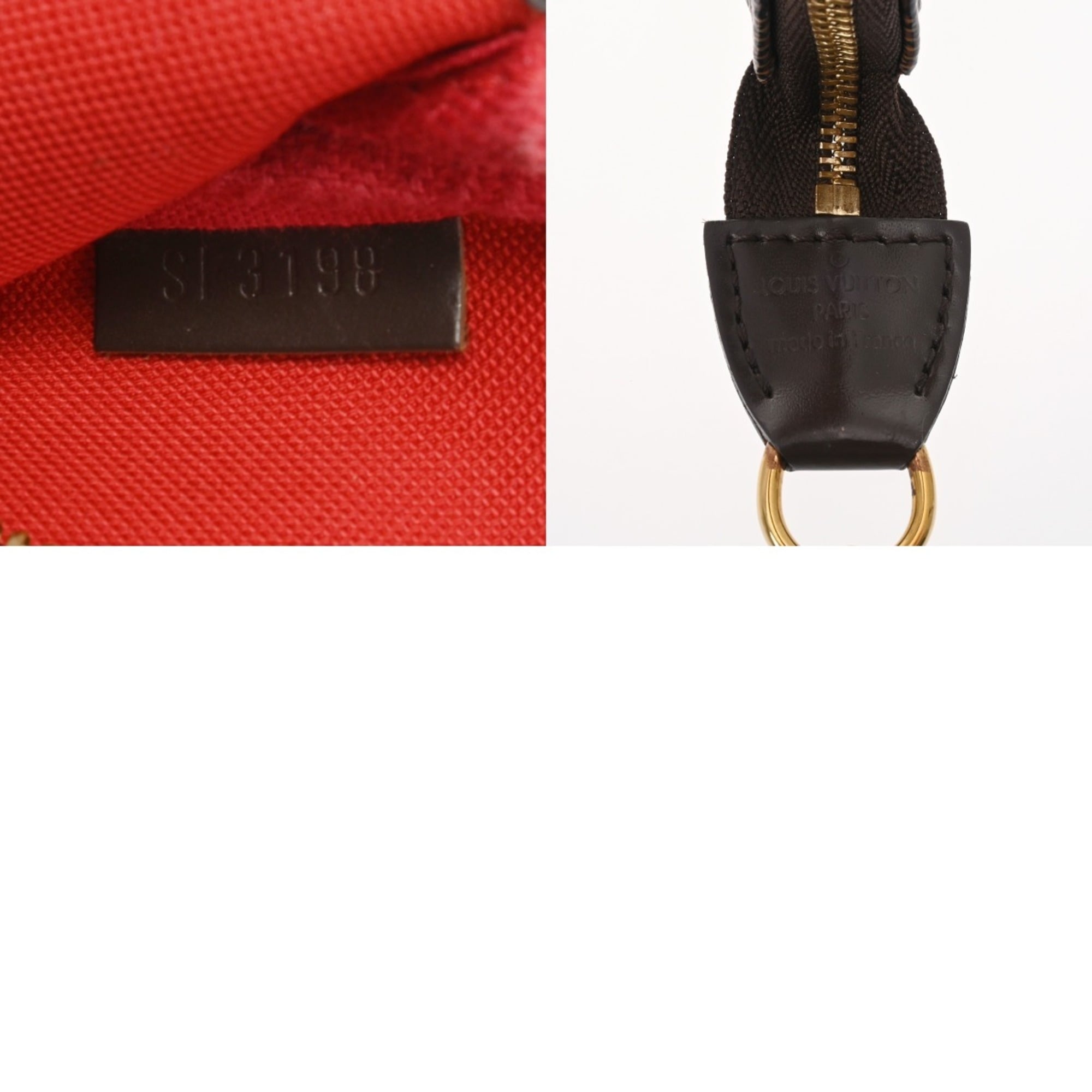 Louis Vuitton Damier Brown Damier Canvas Pochette Pouch