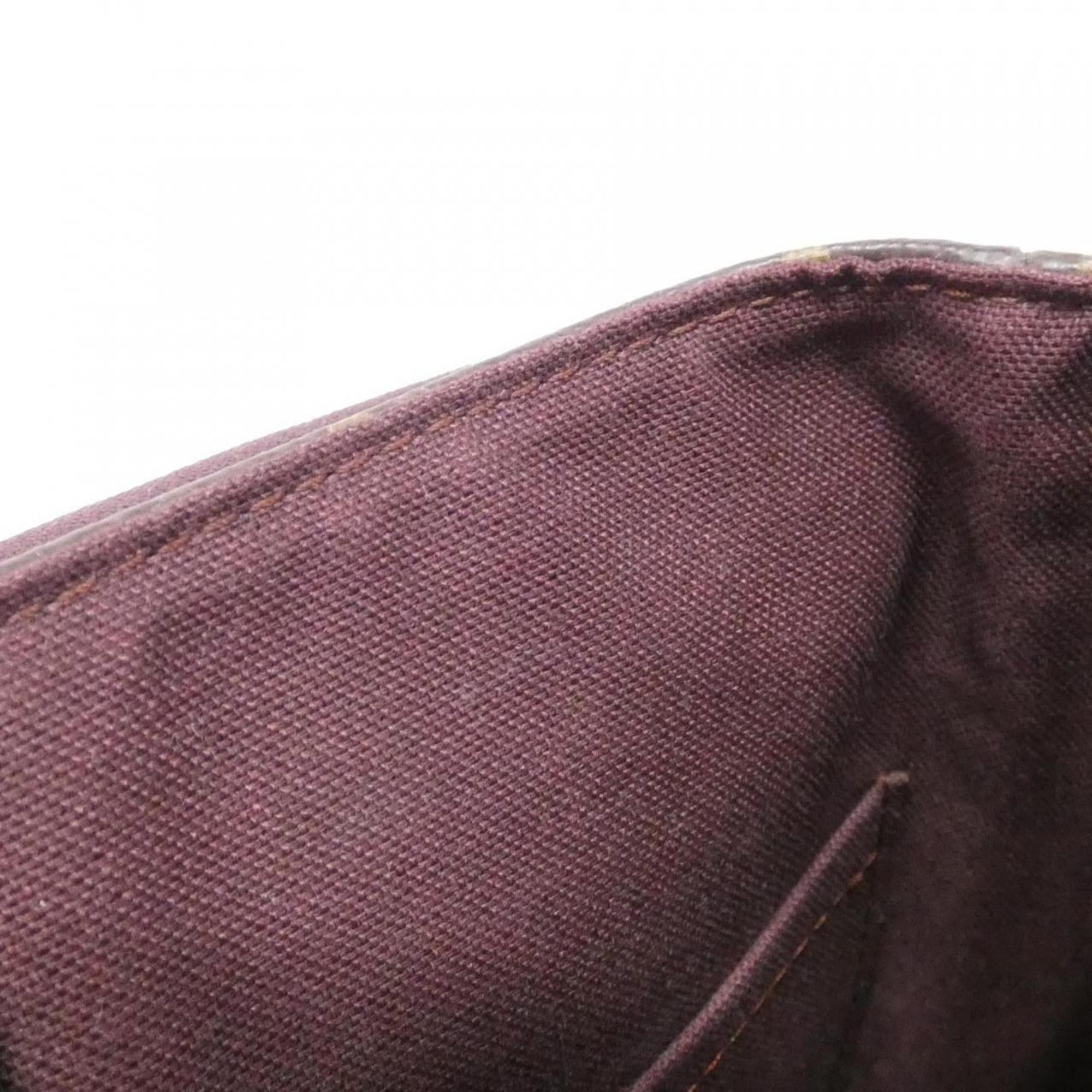 Louis Vuitton Marron Coated Canvas Shoulder Bag
