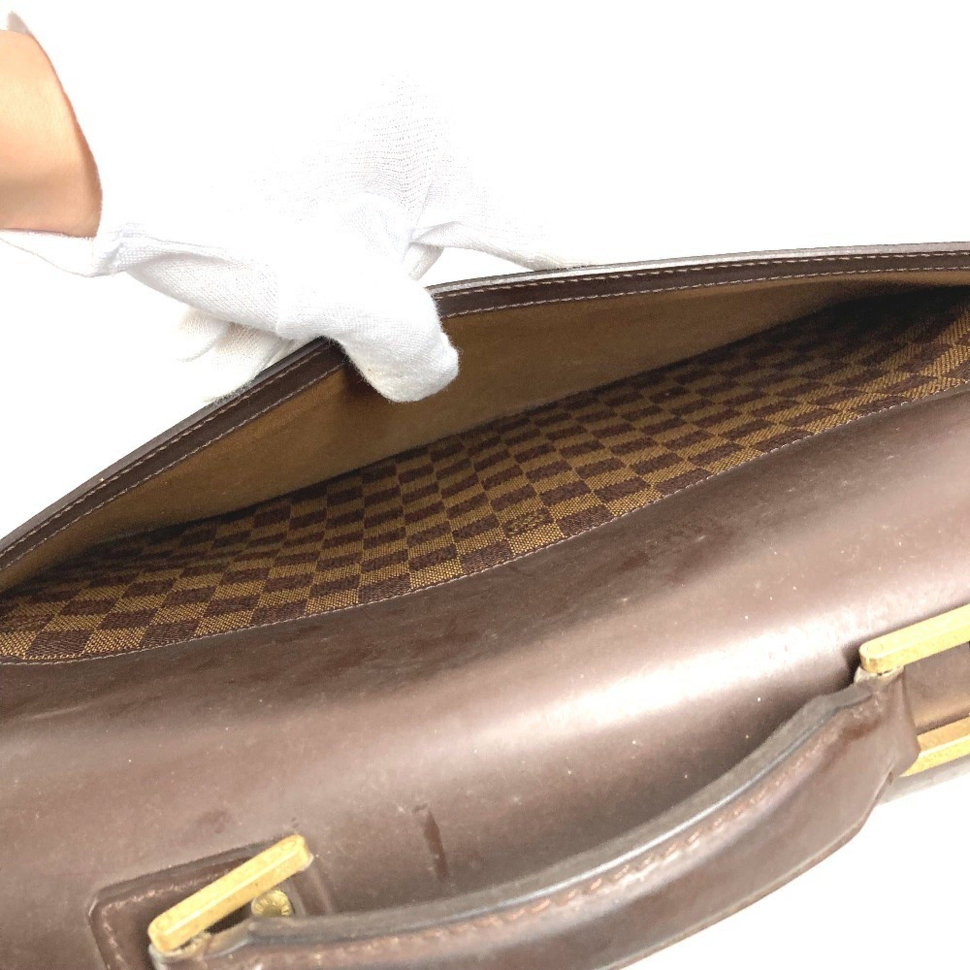 Louis Vuitton Brown Damier Canvas Ebene Damier Canvas Briefcase Handbag