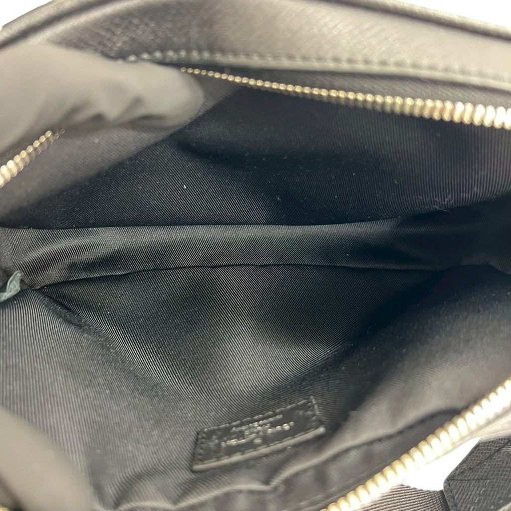 Louis Vuitton Black Leather Shoulder Bag Sling Bag