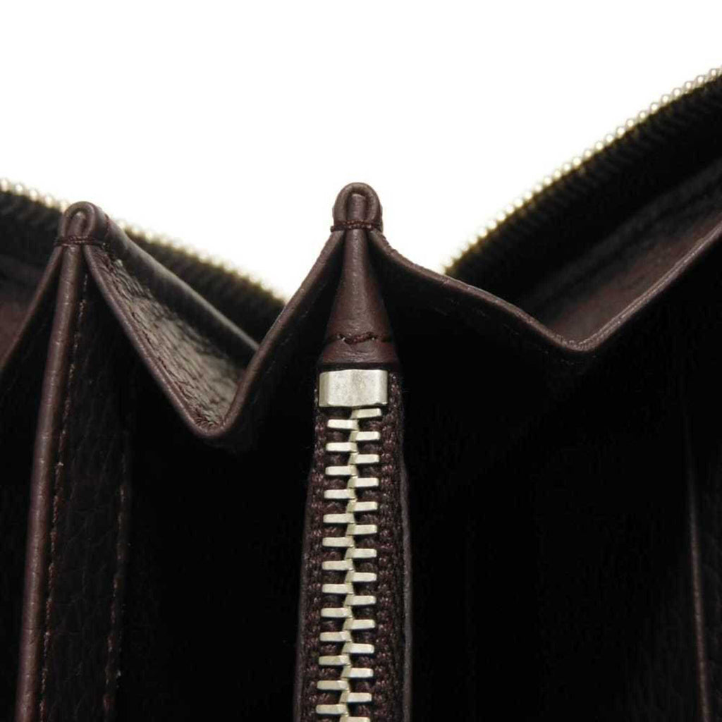Balenciaga Bordeaux Leather Long Wallet (Bi-Fold)