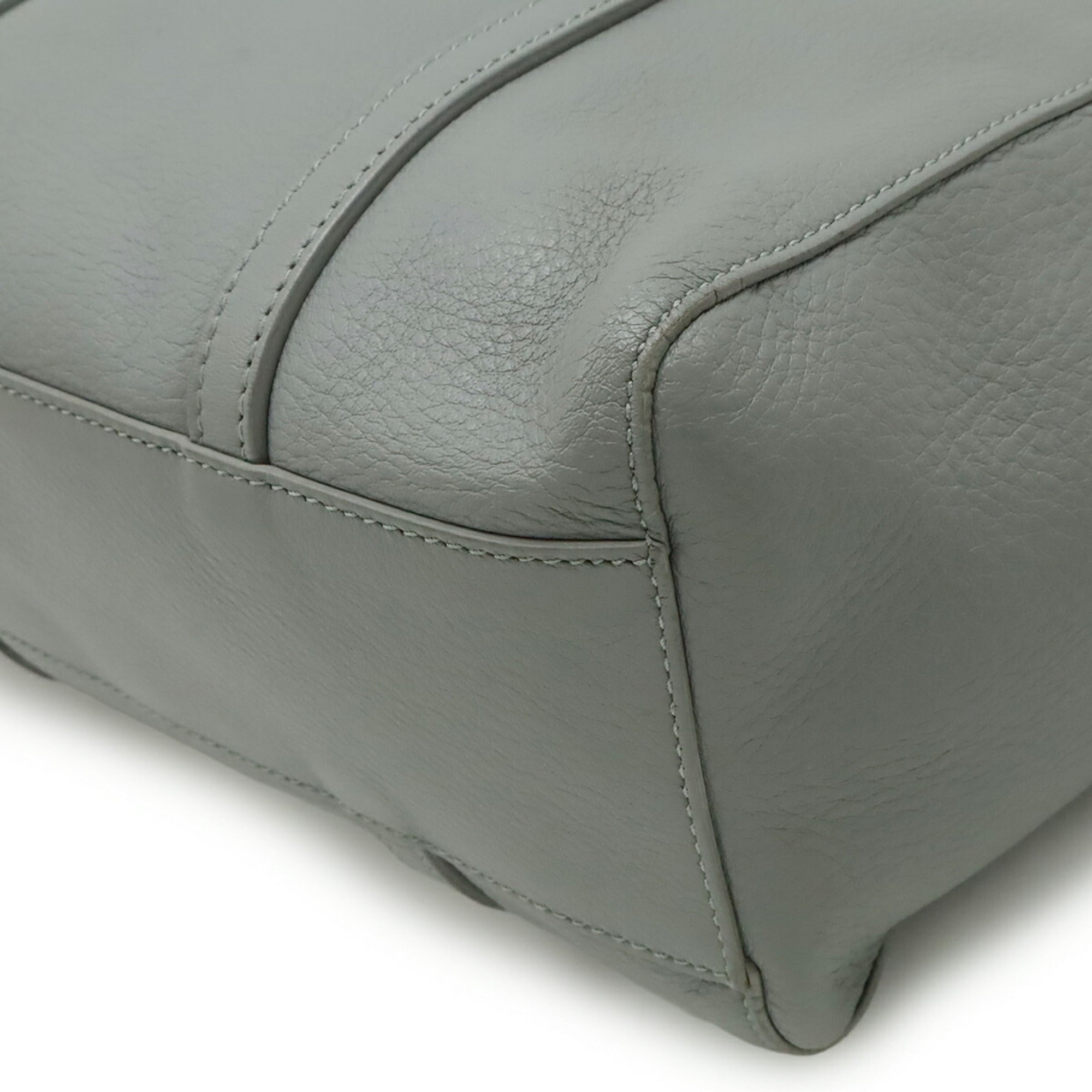 Balenciaga Gray Leather Shoulder Bag Tote