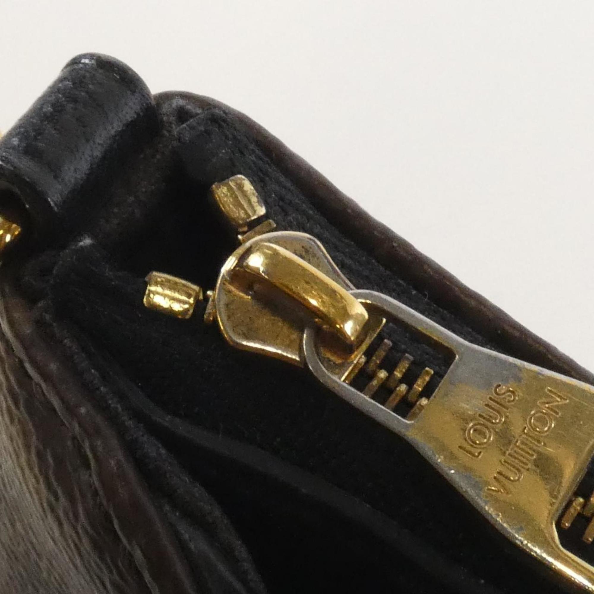 Louis Vuitton Monogram Black Marron Coated Canvas Shoulder Bag