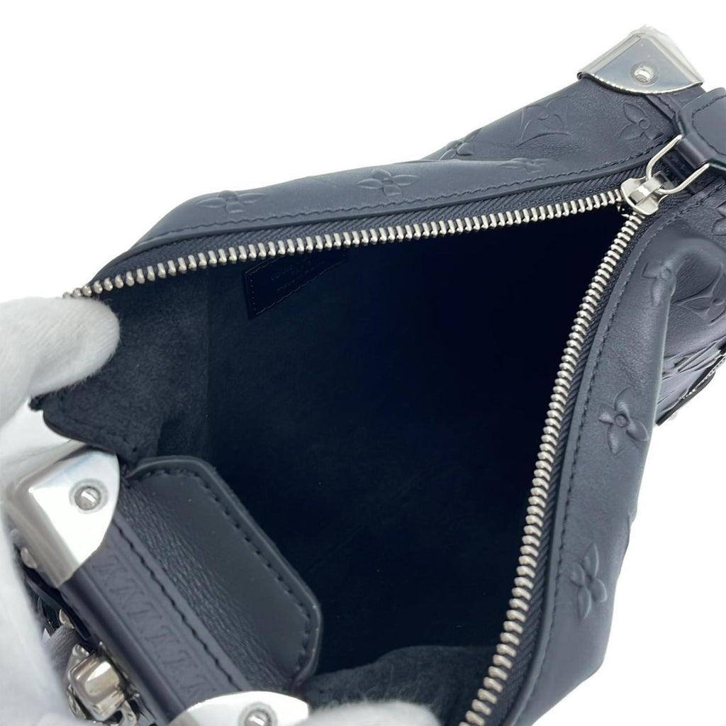 Louis Vuitton Black Leather Shoulder Bag