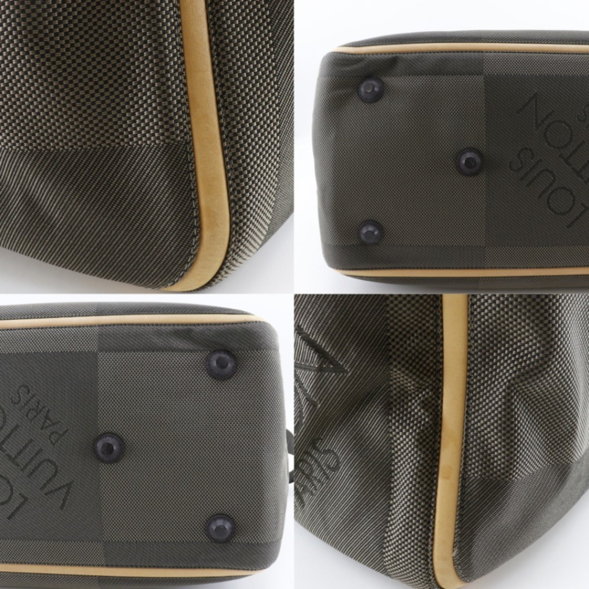 Louis Vuitton Brown Earth Damier Geant Boston Bag
