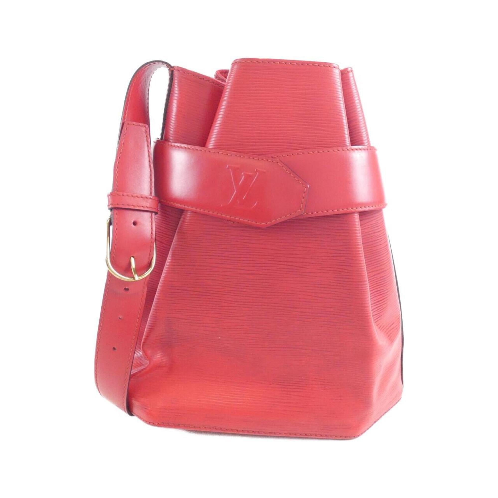 Louis Vuitton Epi Red Color Leather Shoulder Bag