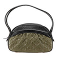 Louis Vuitton Black Khaki Noir Leather Handbag Shoulder Bag