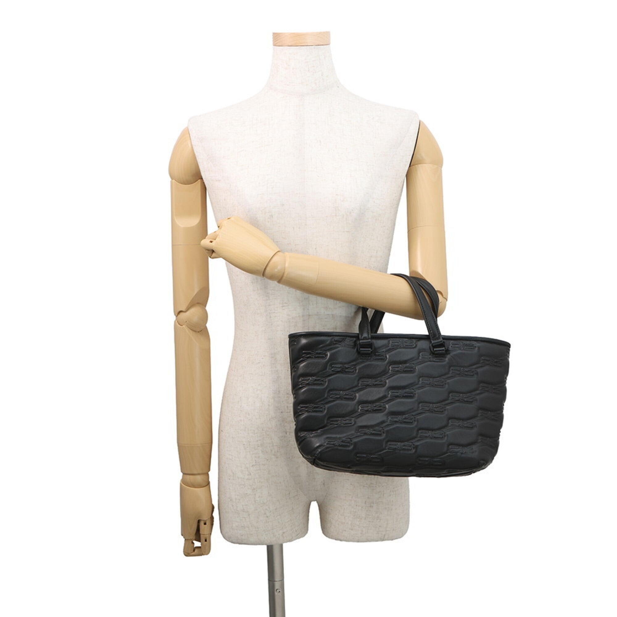 Balenciaga Black Leather Hand
