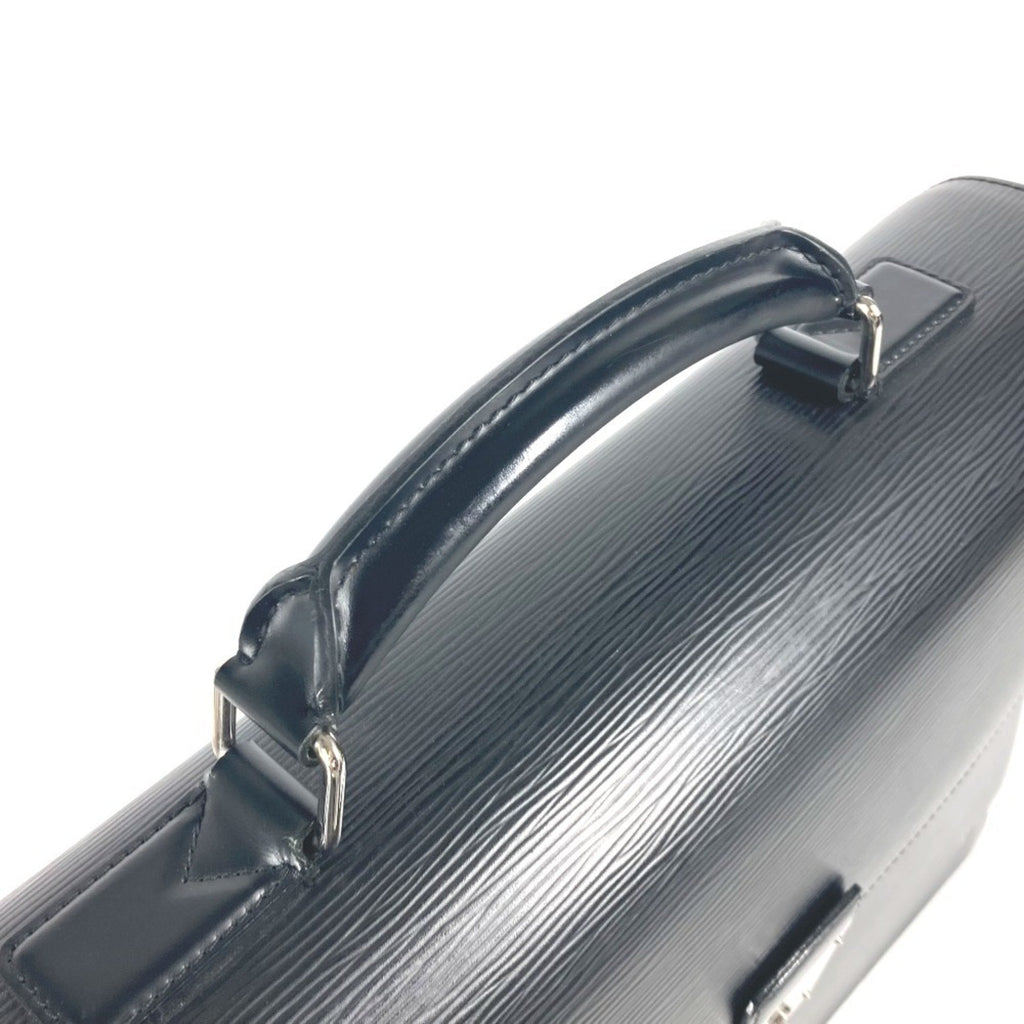 Louis Vuitton Black Noir Epi Leather Briefcase Handbag
