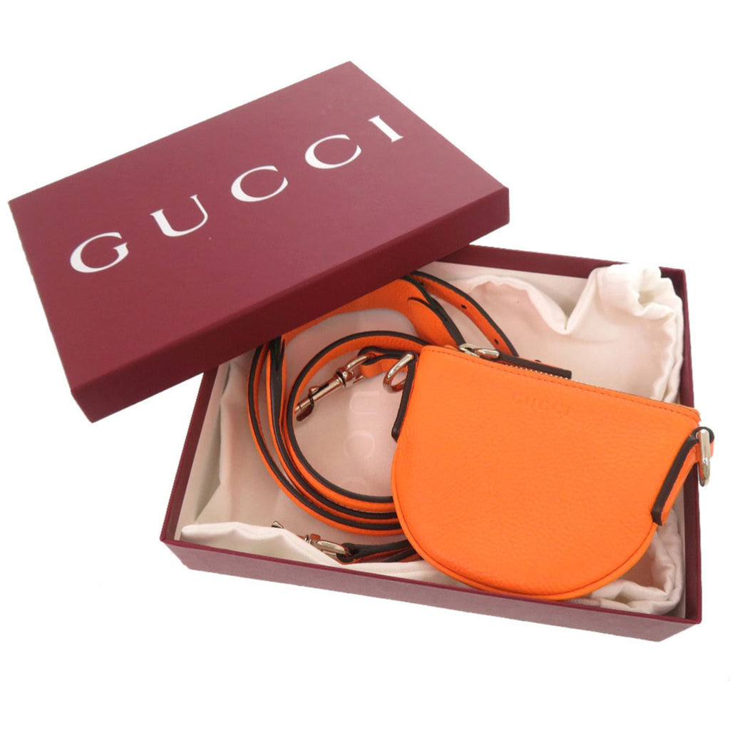 Gucci Orange Leather Shoulder Bag (Pre-Owned)