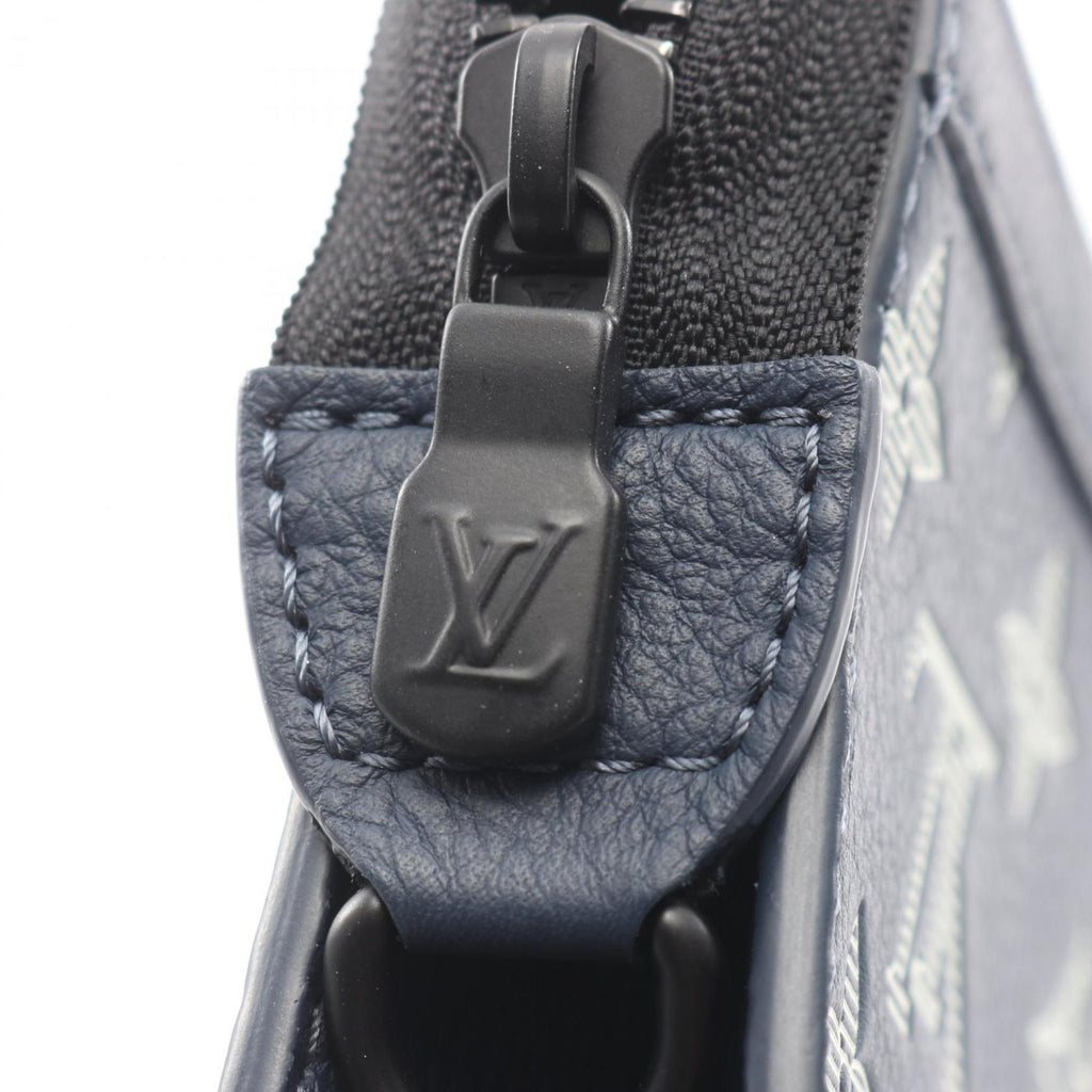 Louis Vuitton Navy White Monogram Shadow Handbag Shoulder Bag