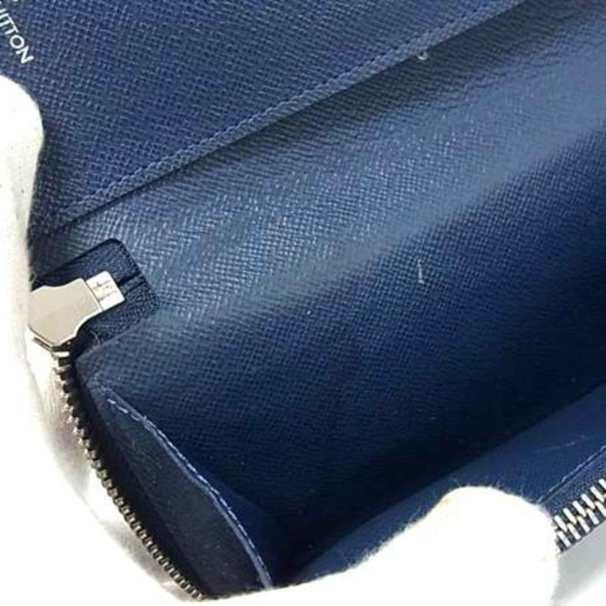 Louis Vuitton Taiga Blue Taiga Leather Long Wallet