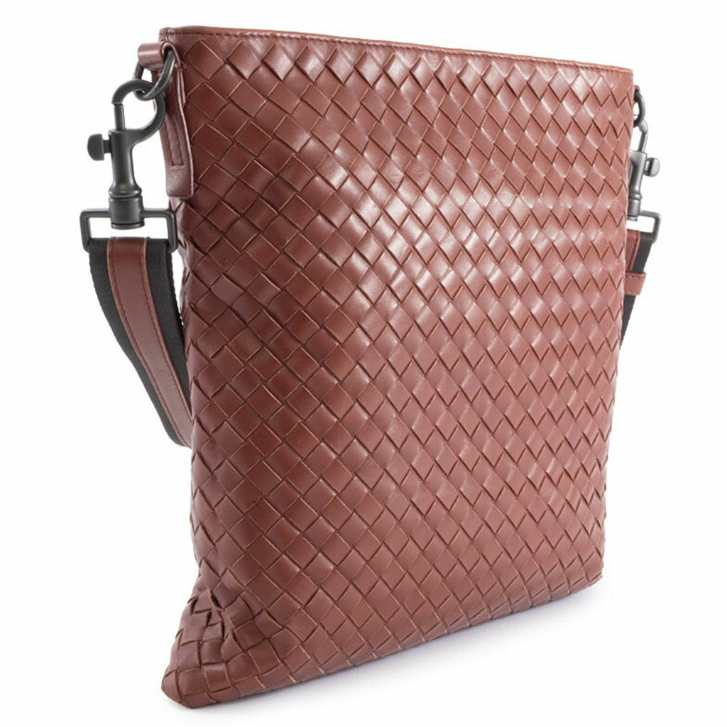 Bottega Veneta Intrecciato Brown Leather Shoulder Bag