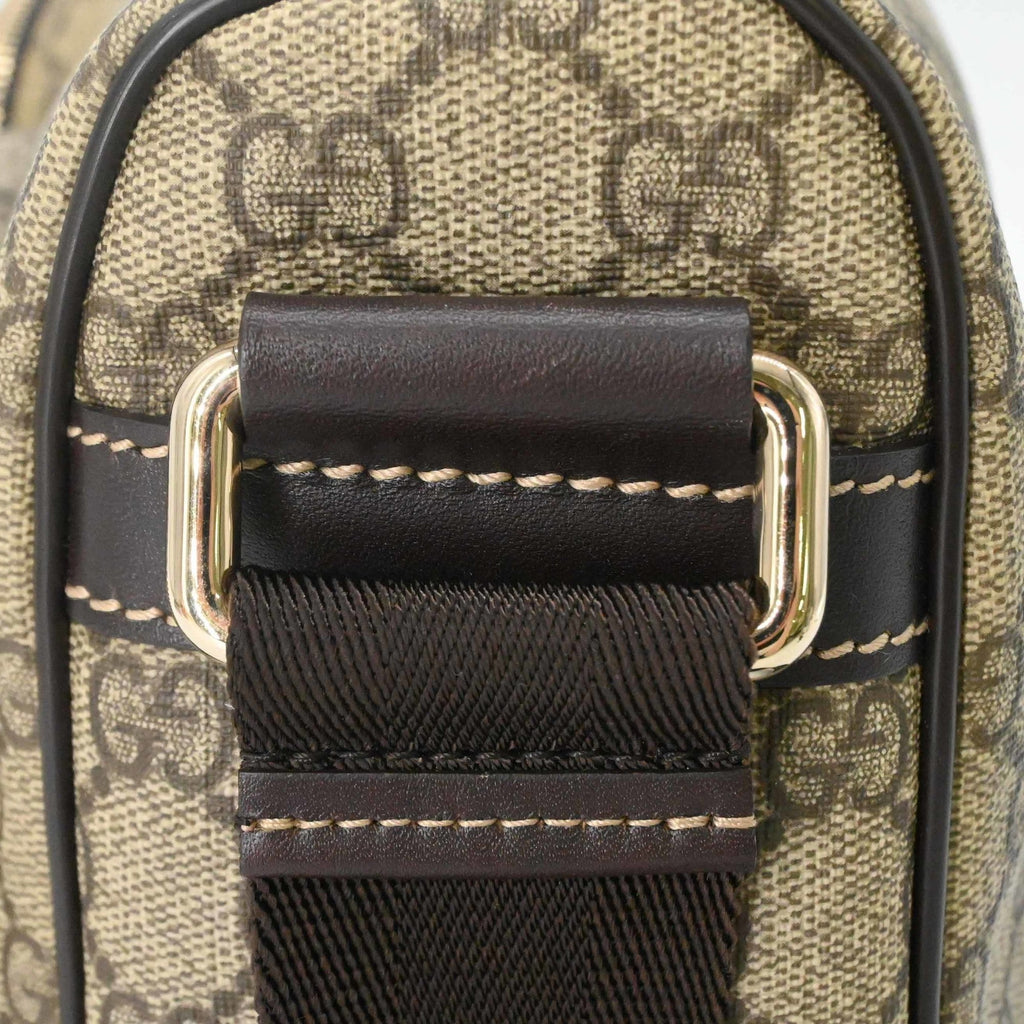 Gucci Beige Brown Pvc Leather Shoulder Bag (Pre-Owned)