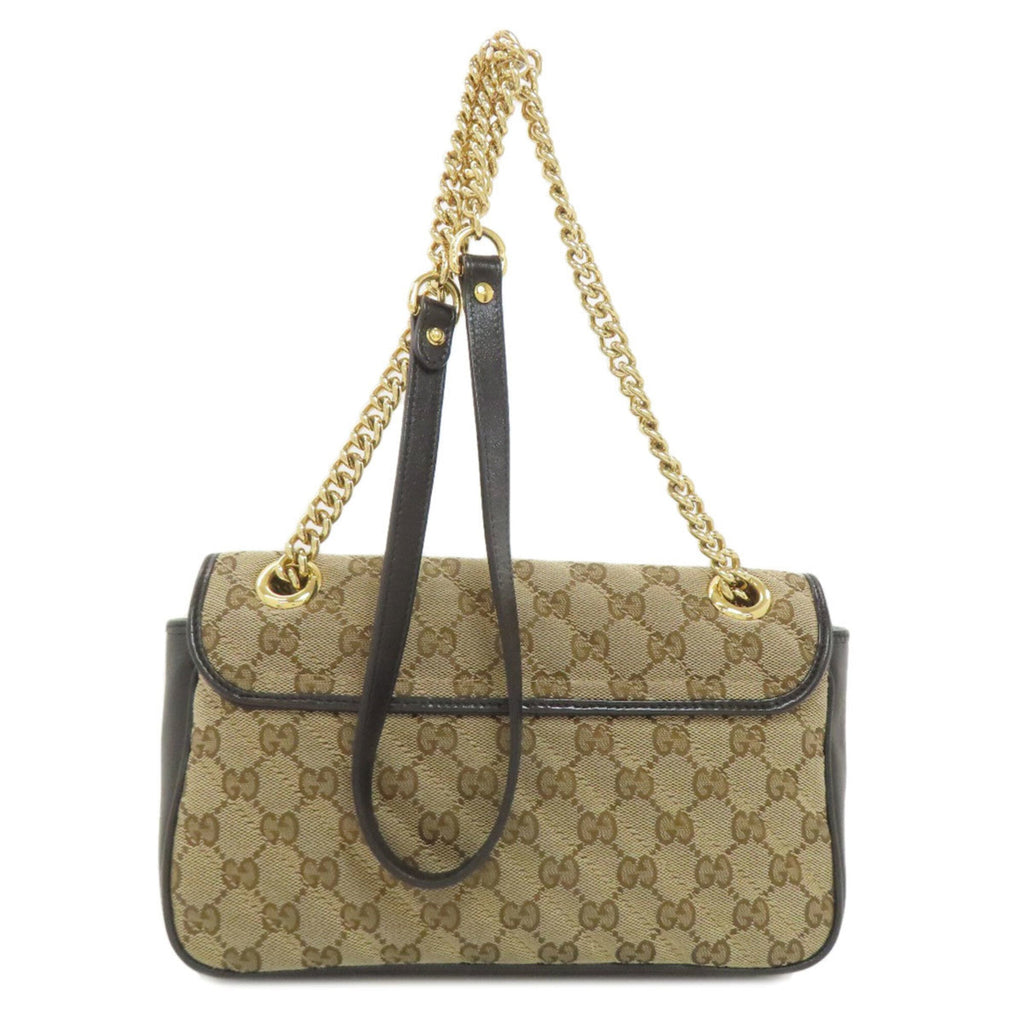 Gucci Brown Canvas Shoulder Bag (Pre-Owned)