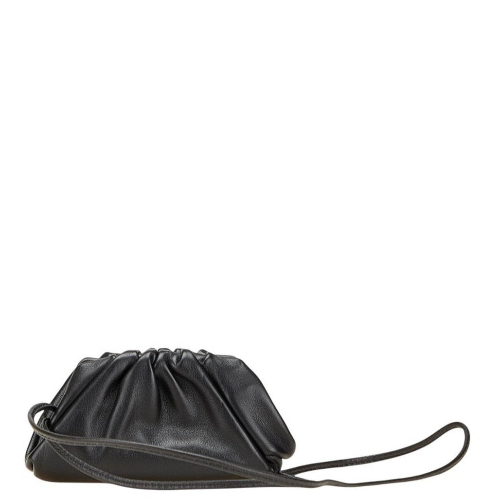 Bottega Veneta Black Leather Coin Purse/Coin Case