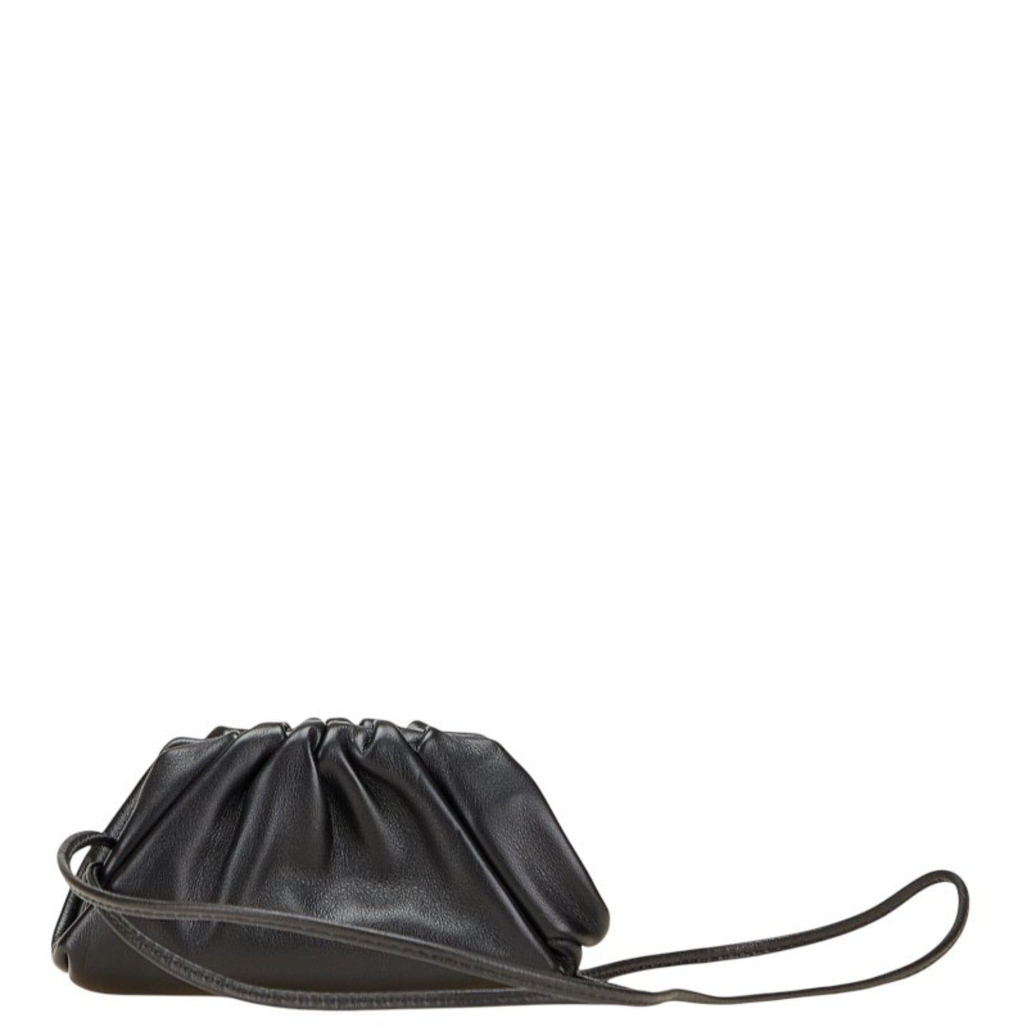 Bottega Veneta Black Leather Coin Purse/Coin Case