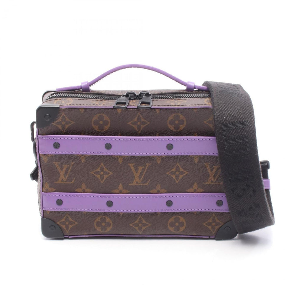Louis Vuitton Brown Monogram Macassar Purple Coated Canvas Monogram Pvc Leather Handbag