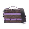 Louis Vuitton Brown Monogram Macassar Purple Coated Canvas Monogram Pvc Leather Handbag