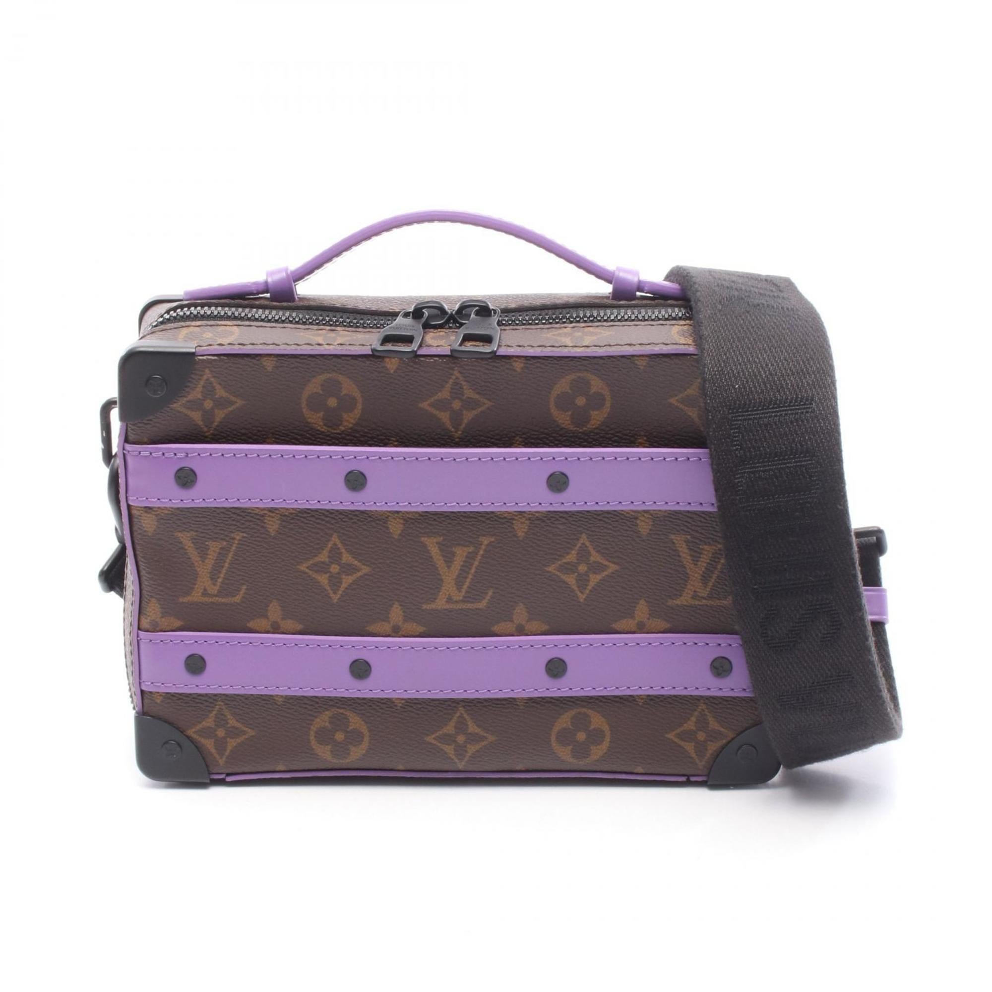 Louis Vuitton Brown Monogram Macassar Purple Coated Canvas Monogram Pvc Leather Handbag