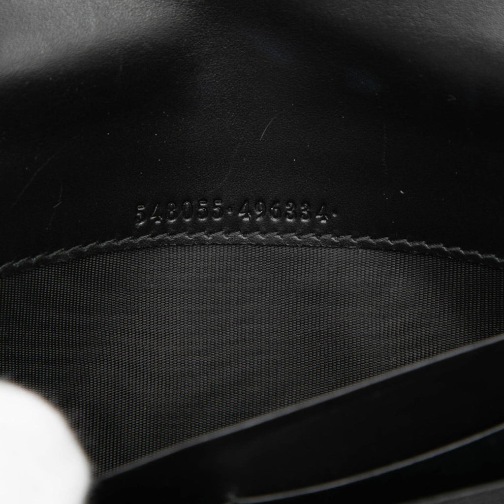 Gucci Guccissima Black Leather Long Wallet (Bi-Fold) (Pre-Owned)