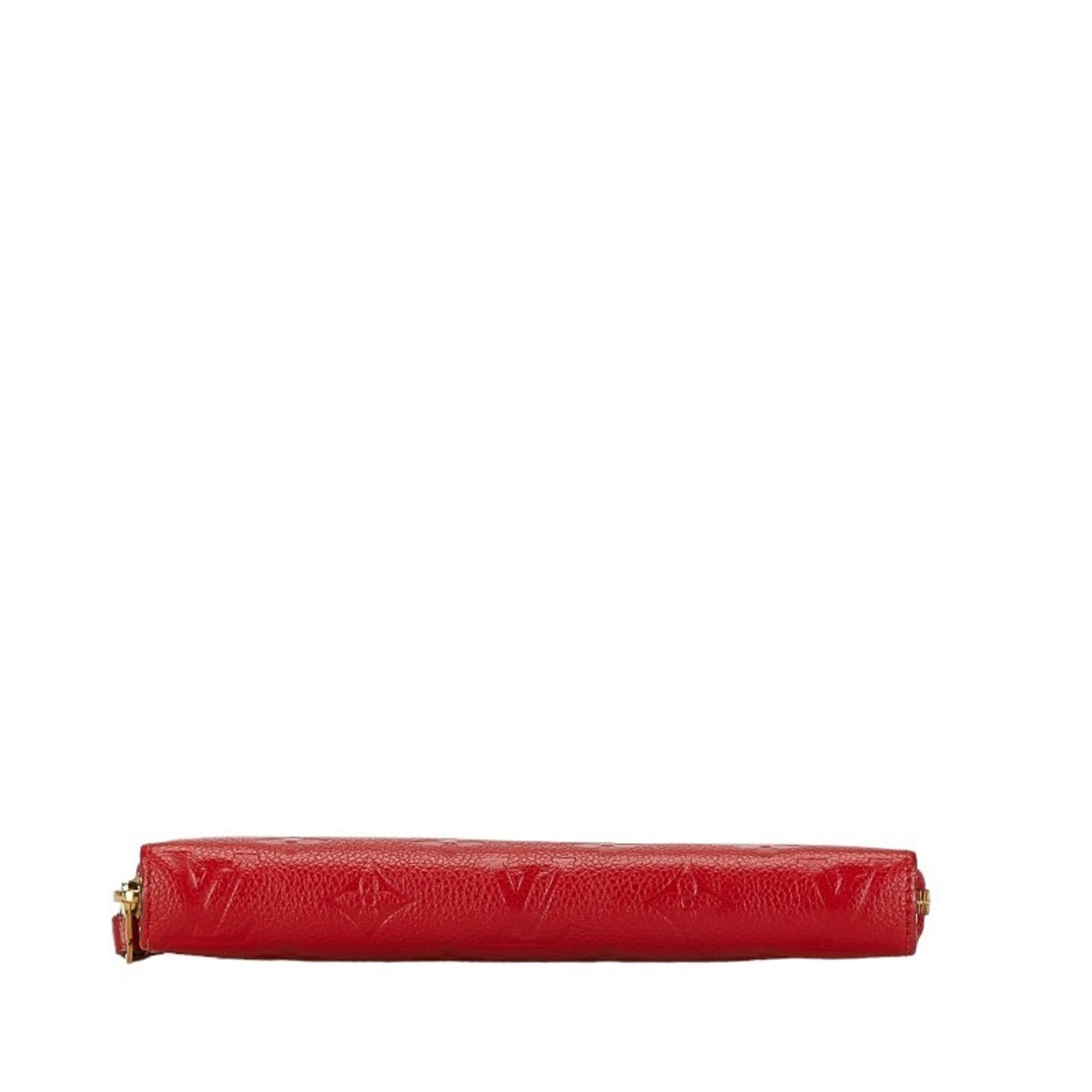 Louis Vuitton Auriane Red Color Leather Coin Purse/Coin Case