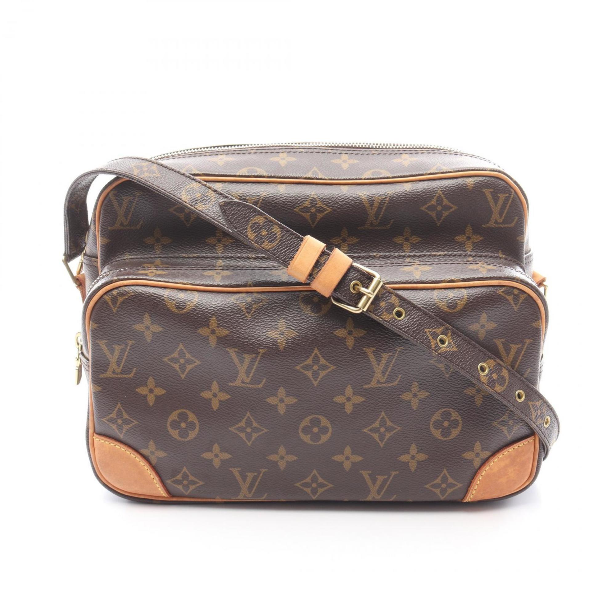 Louis Vuitton Brown Pvc Leather Shoulder Bag