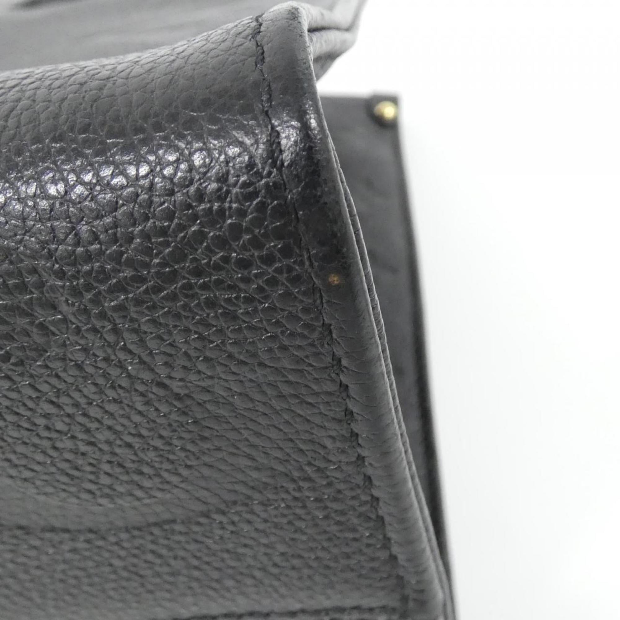 Louis Vuitton Black Leather Handbag