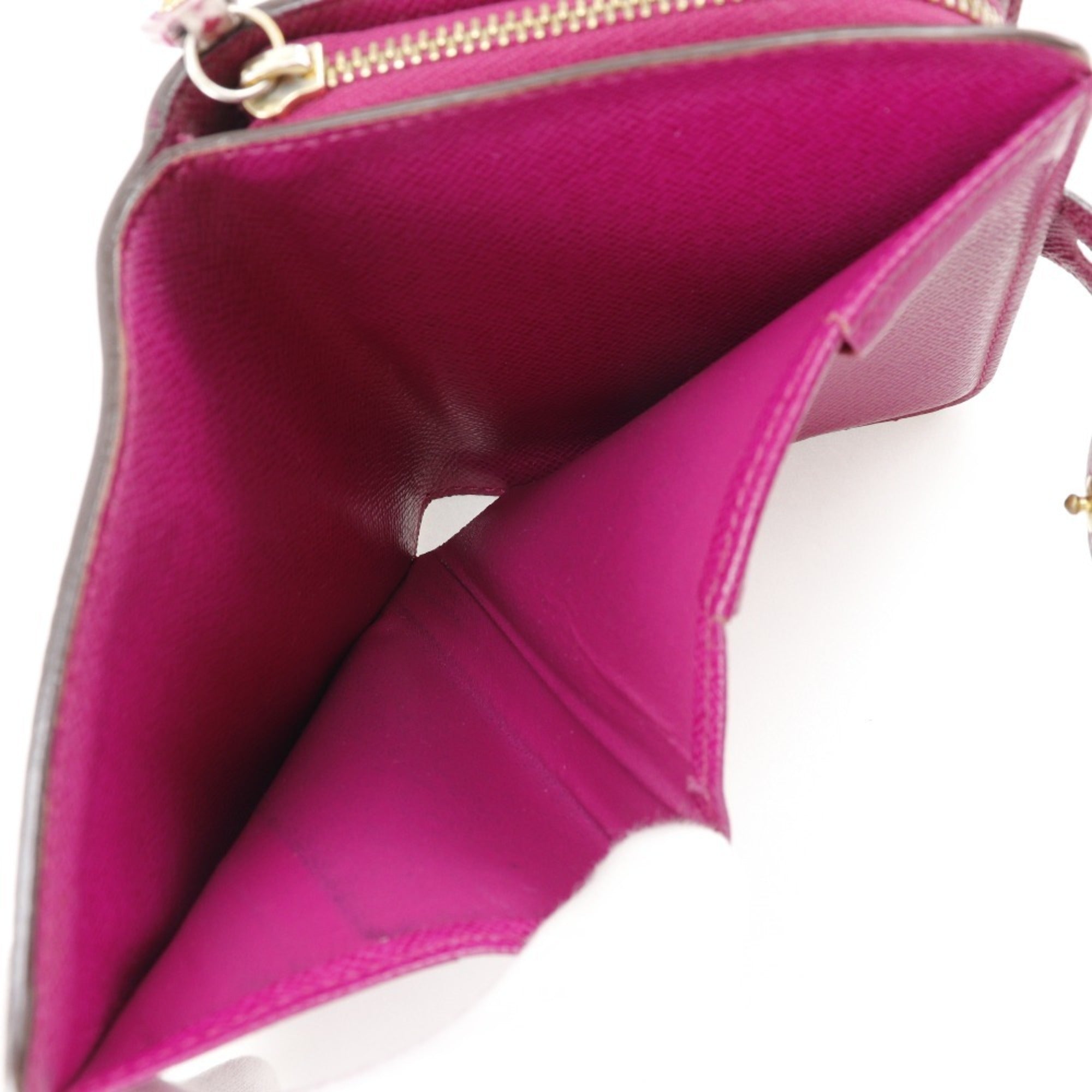 Louis Vuitton Brown Fuchsia Monogram Pink Monogram Wallet