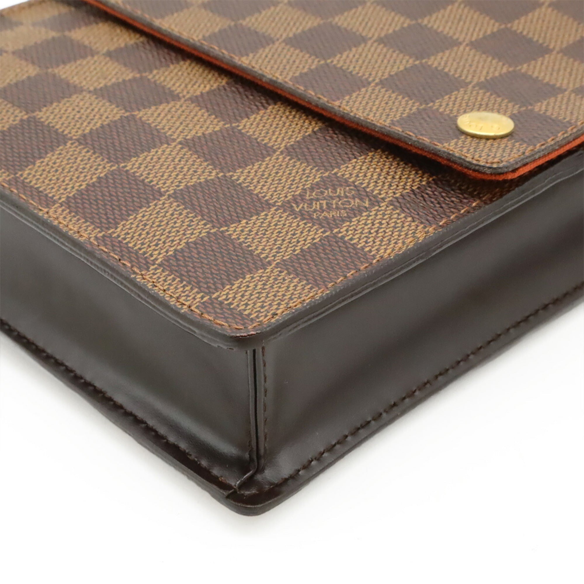 Louis Vuitton Brown Pvc Leather Shoulder Bag