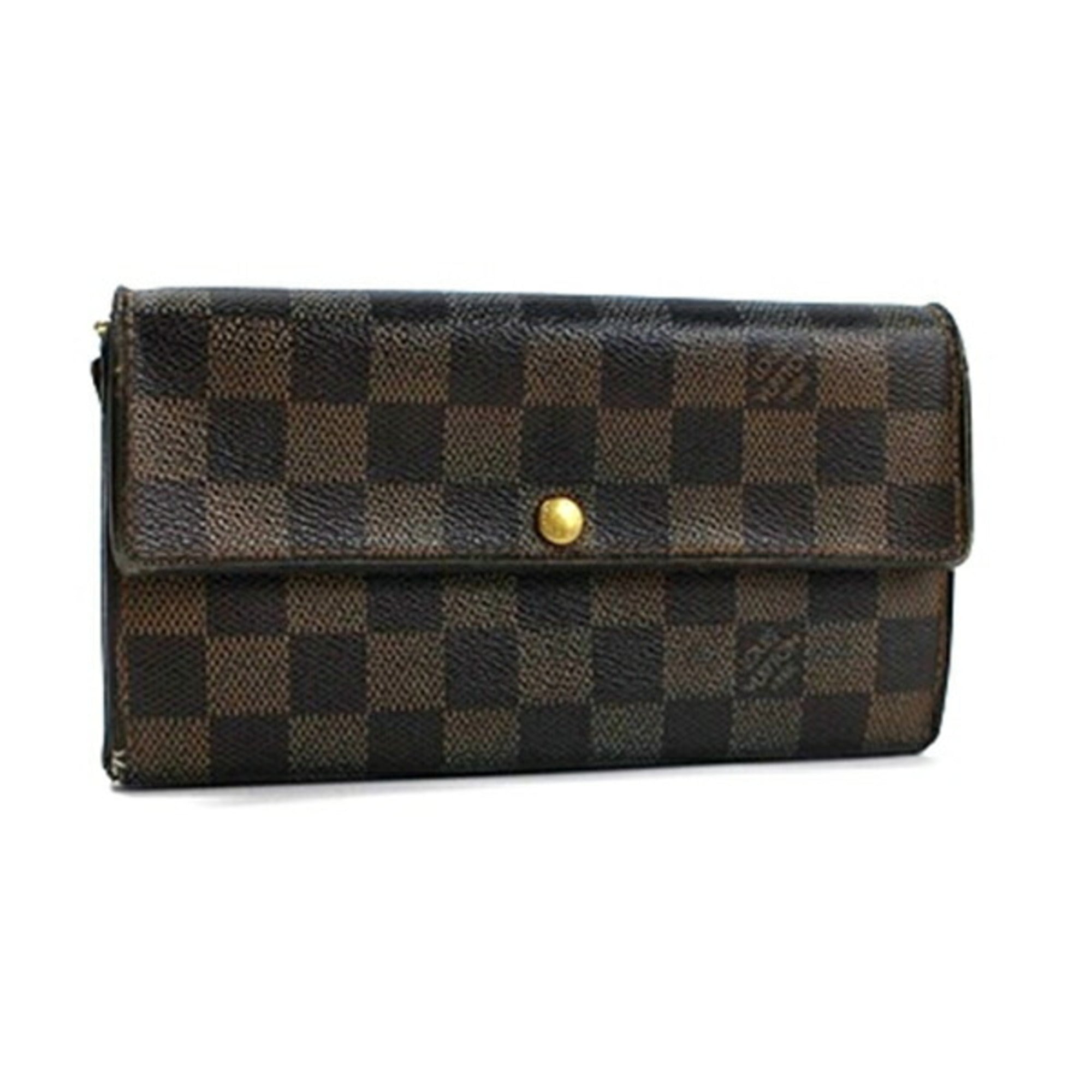 Louis Vuitton Brown Damier Canvas Long Wallet